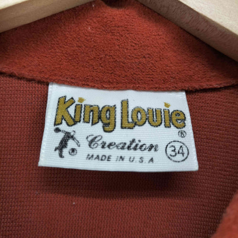 キングルイ King louie 70s USA製 パイル切替ハーフジップシャツ メンズ  34